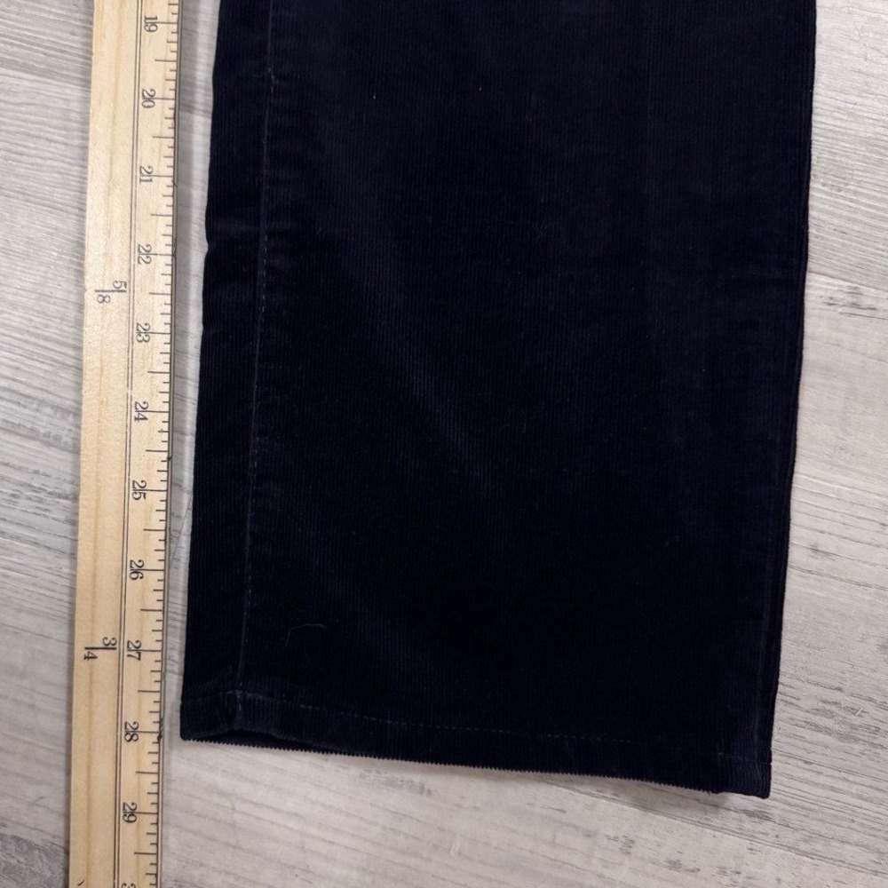 Talbots Corduroy Pants Womens 12P Navy Flawless High-Waist Straight-Leg NWT - Picture 7 of 7